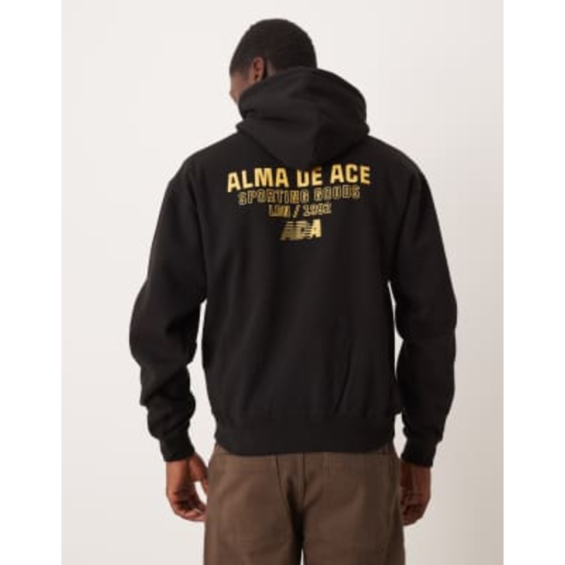 Alma De Ace sporting goods 92 pullover hoodie in black