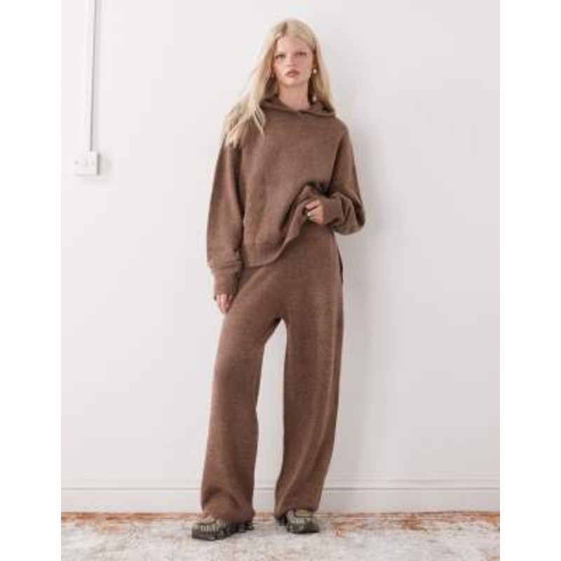 Collusion knit hoodie, sweater and sweatpants set