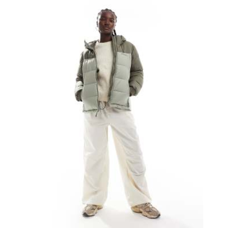 Columbia pike lake insulated jacket in stone green, safari