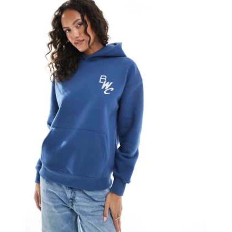 Cotton On plush premium wellness hoodie in navy