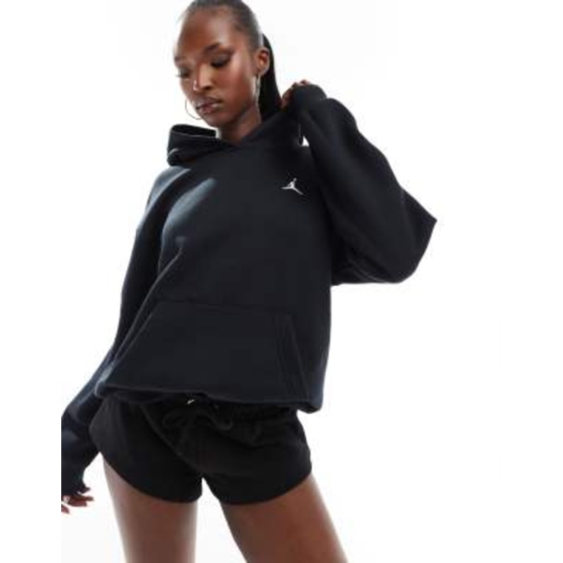 Jordan Brooklyn fleece hoodie in black