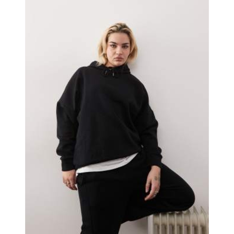 Noisy May loose fit hoodie in black