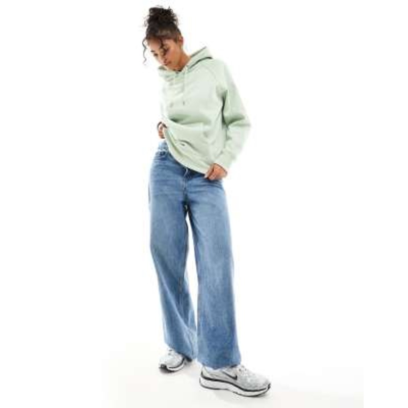 The North Face Evolution pullover fleece hoodie in sage green