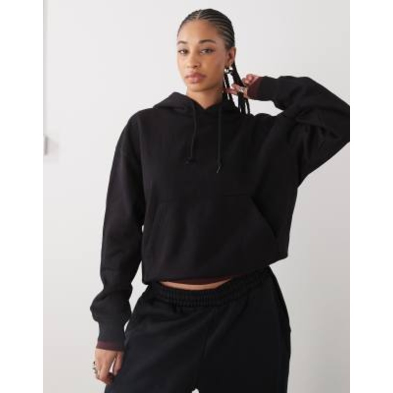 Weekday Essence hoodie in black