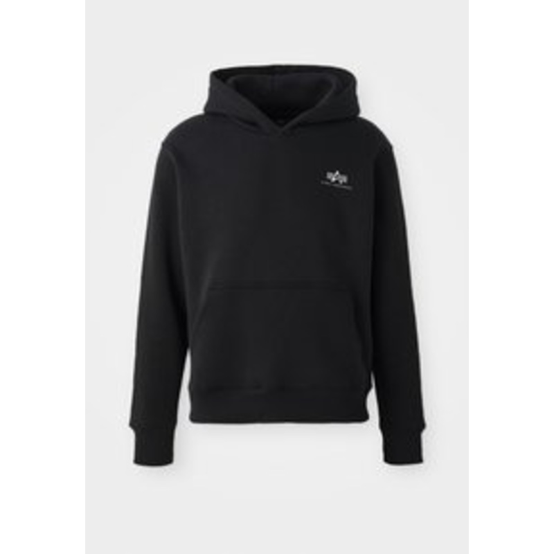 Alpha Industries HOODIE UNISEX – Kapuzenpullover – black/chrome/schwarz