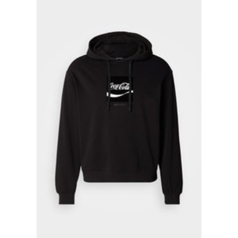 Antony Morato HOODIE BOXY FIT WITH FLOCK AND RUBBER INJECTION LOGO PRINT – Sweatshirt – black/schwarz