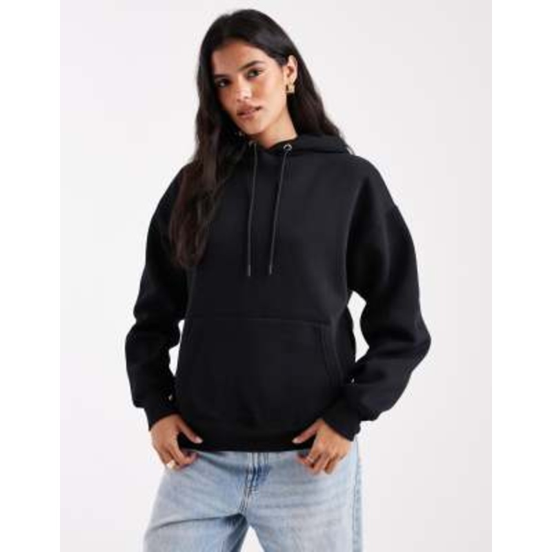Cotton On essential relaxed hoodie in black