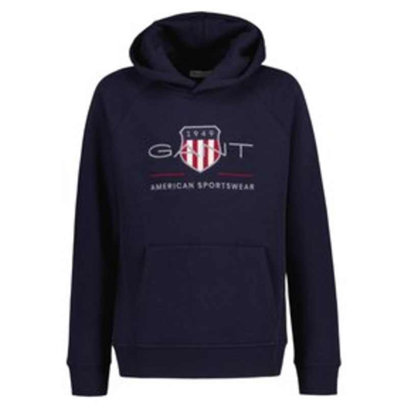GANT ARCHIVE SHIELD HOODIE UNISEX – Kapuzenpullover – evening blue/dunkelblau