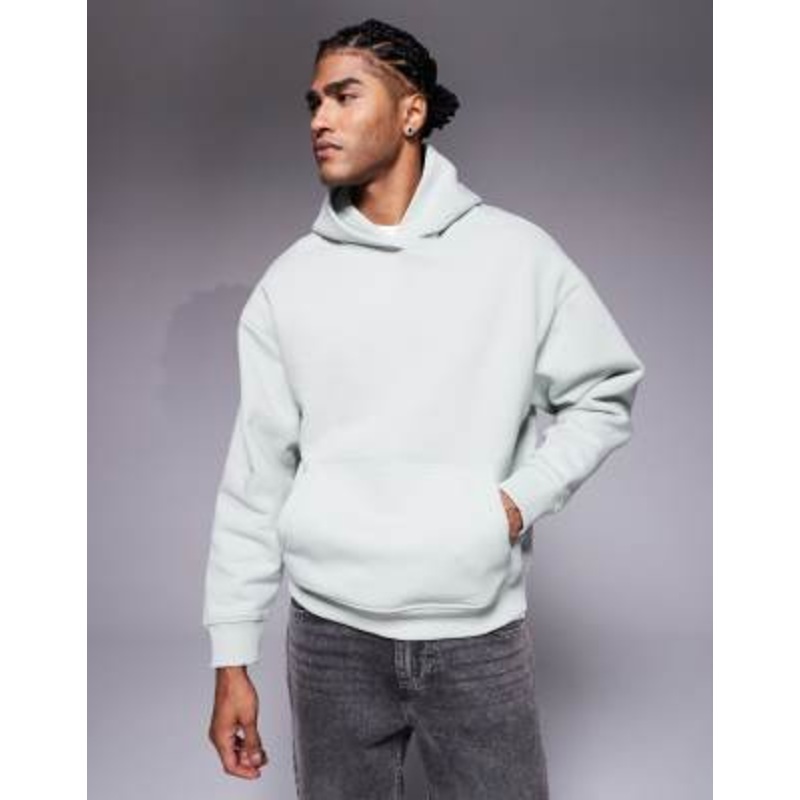 River Island essential hoodie in light green