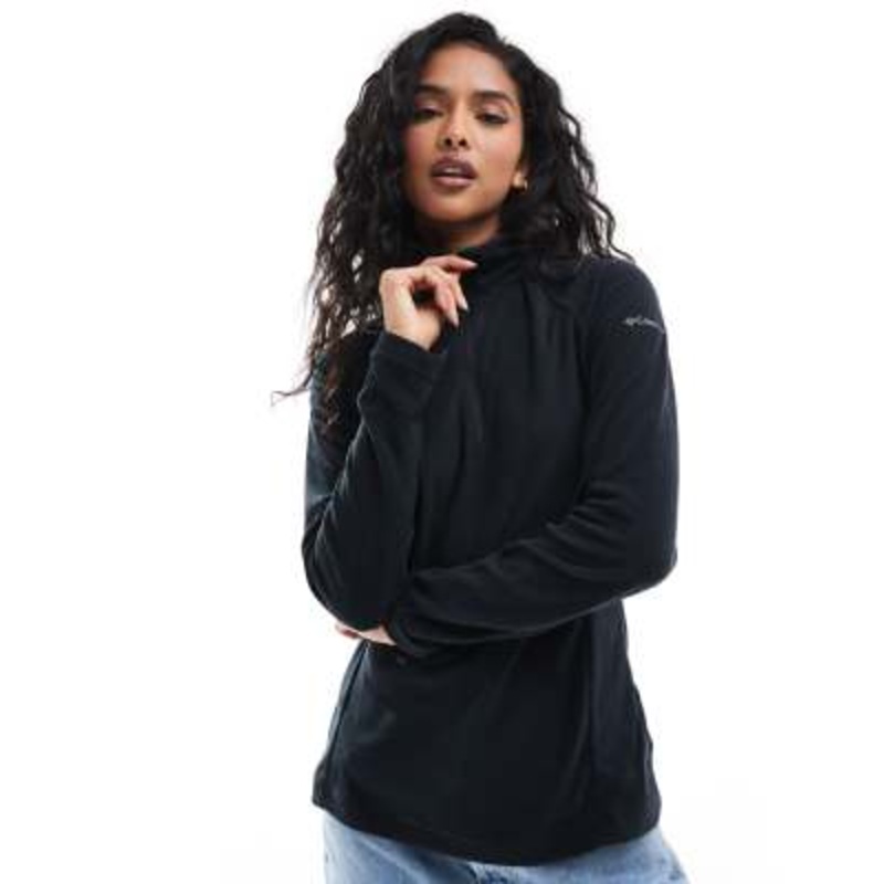 Columbia glacial 1/4 zip hoodie in black