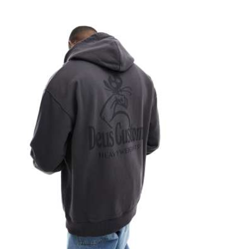 Deus Ex Machina heavyweights hoodie in black