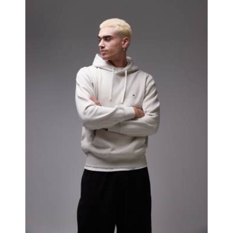 Tommy Hilfiger essential logo hoodie in oat