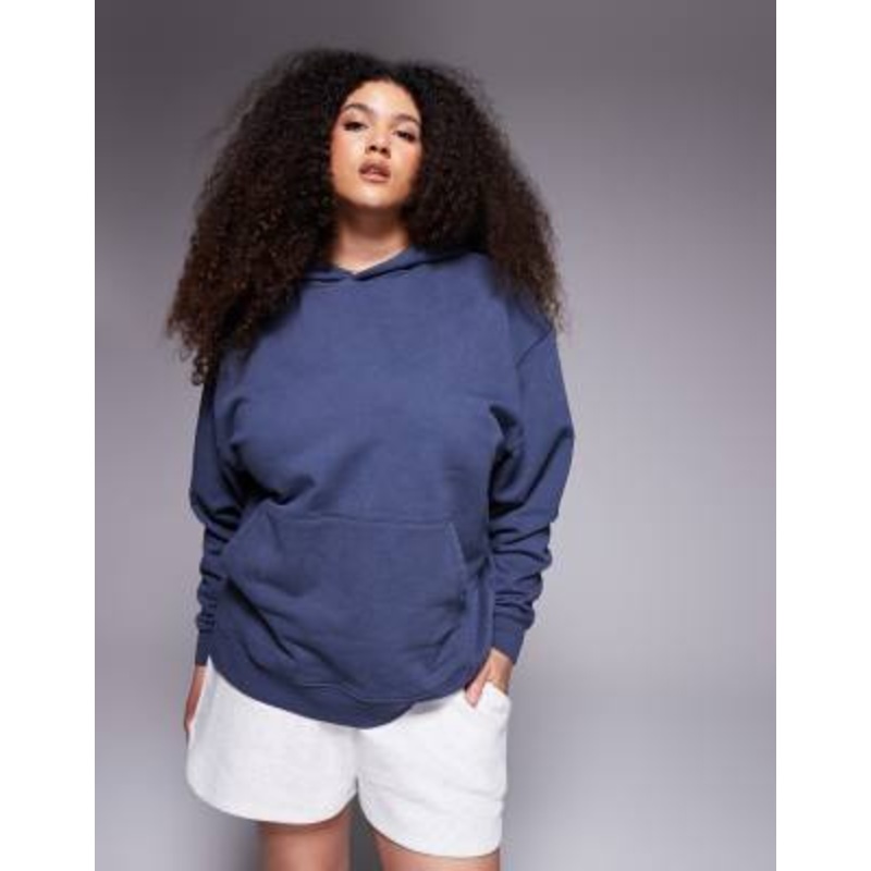 4505 Curve quick dry heavyweight training hoodie in washed navy