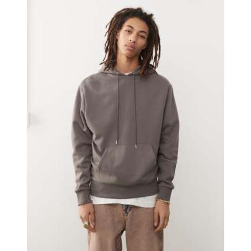 COLLUSION hoodie in charcoal gray