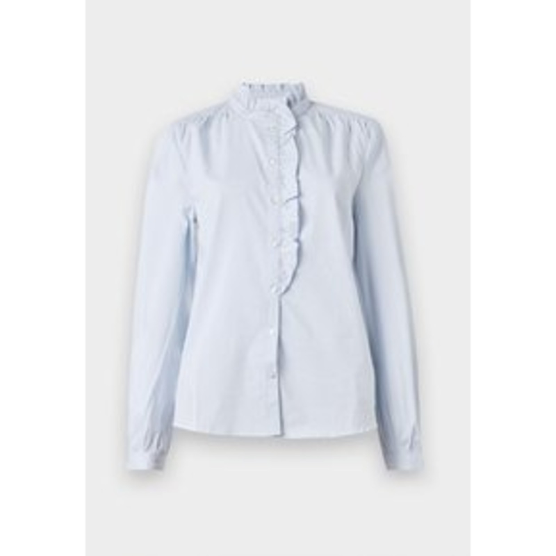 JDY JDYMIO FRILL – Hemdbluse – blue/blau