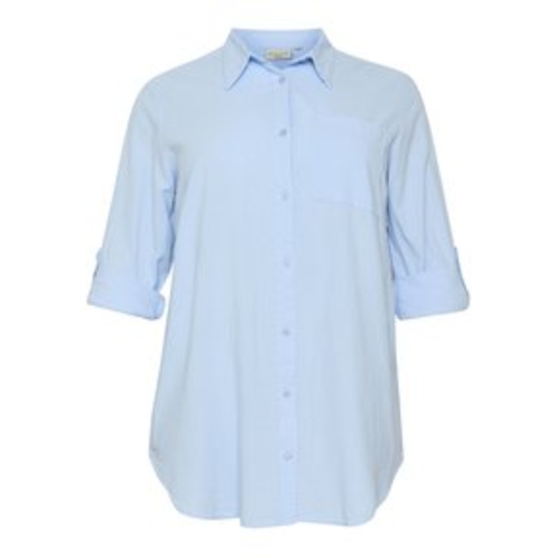 Kaffe Curve Hemdbluse – windsurfer/blau