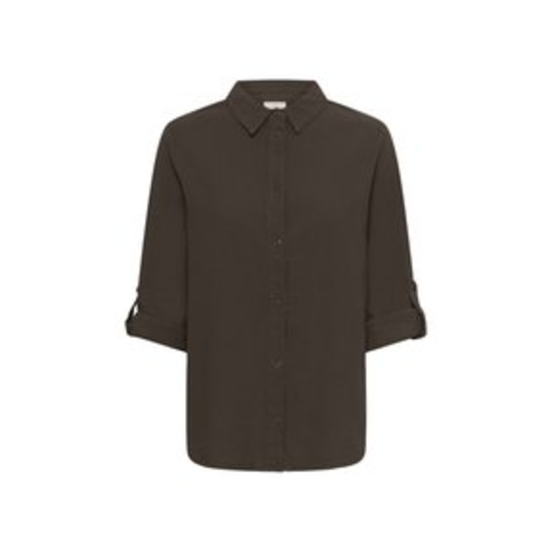 Kaffe Hemdbluse – chocolate brown/braun