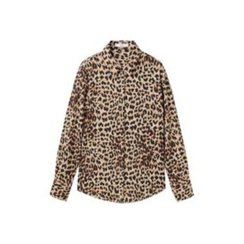 Mango LONG SLEEVE PRINTED – Hemdbluse – brown/braun