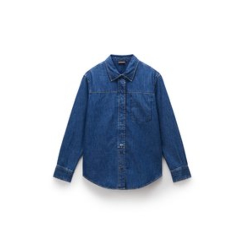 Napapijri CIMONDE – Hemdbluse – denim/light-blue denim