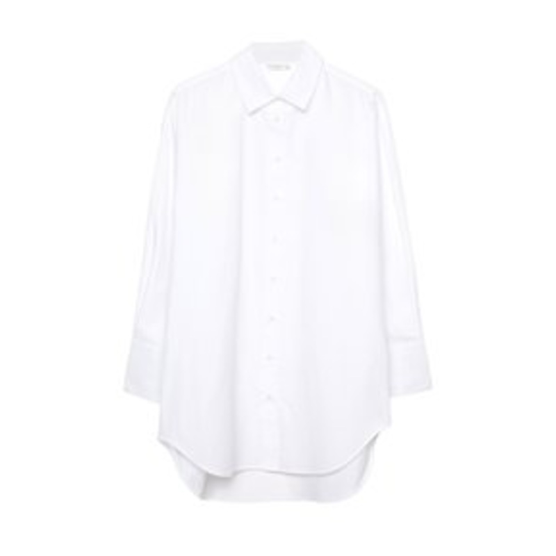 Stradivarius Hemdbluse – white/wei