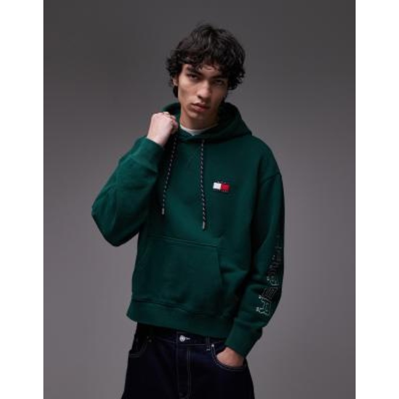 Tommy Hilfiger sailing hoodie in dark green