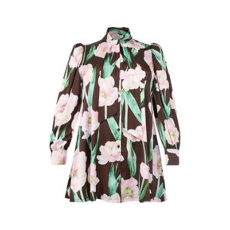 YOEK MIT DRUCK – Hemdbluse – brown/braun