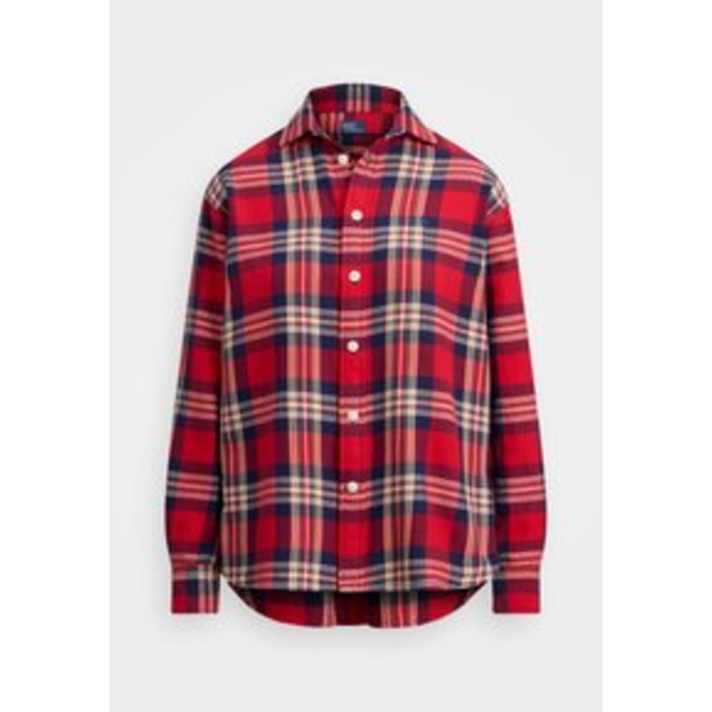 Polo Ralph Lauren RELAXED FIT PLAID COTTON TWILL SHIRT – Hemdbluse – red/navy/dunkelblau