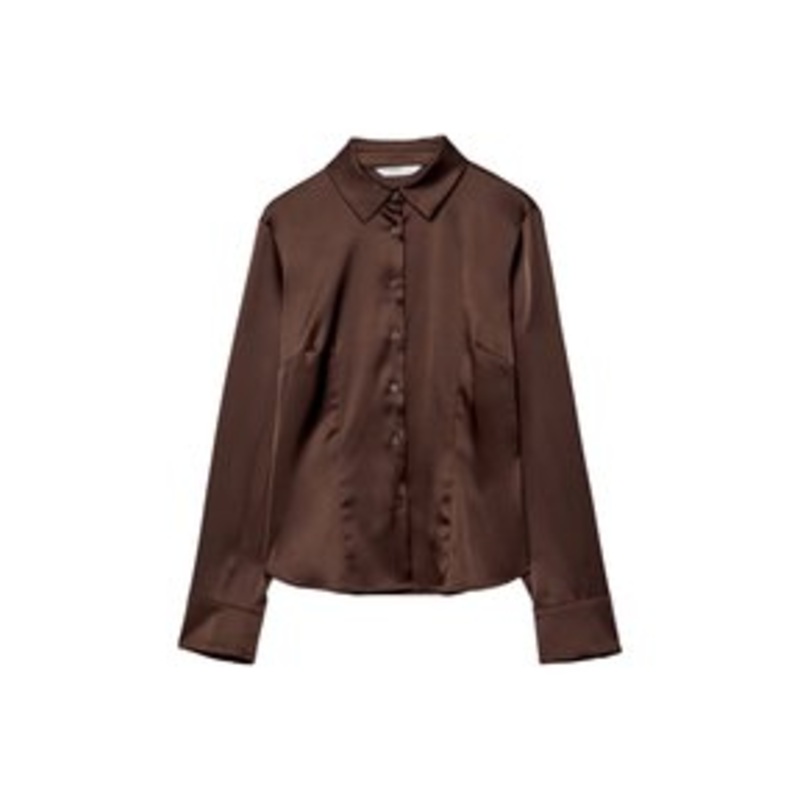 Stradivarius Hemdbluse – brown/braun