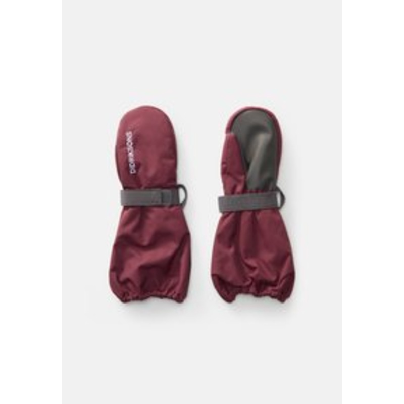 Didriksons BIGGLES MITTEN UNISEX – Fustling – anemon red/bordeaux