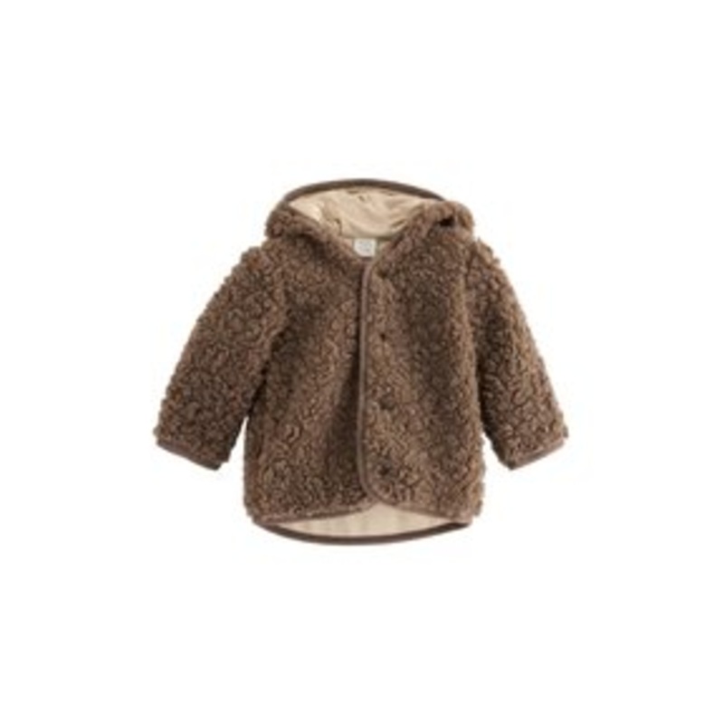 Lindex PILE  – Fleecejacke – dark brown/dunkelbraun