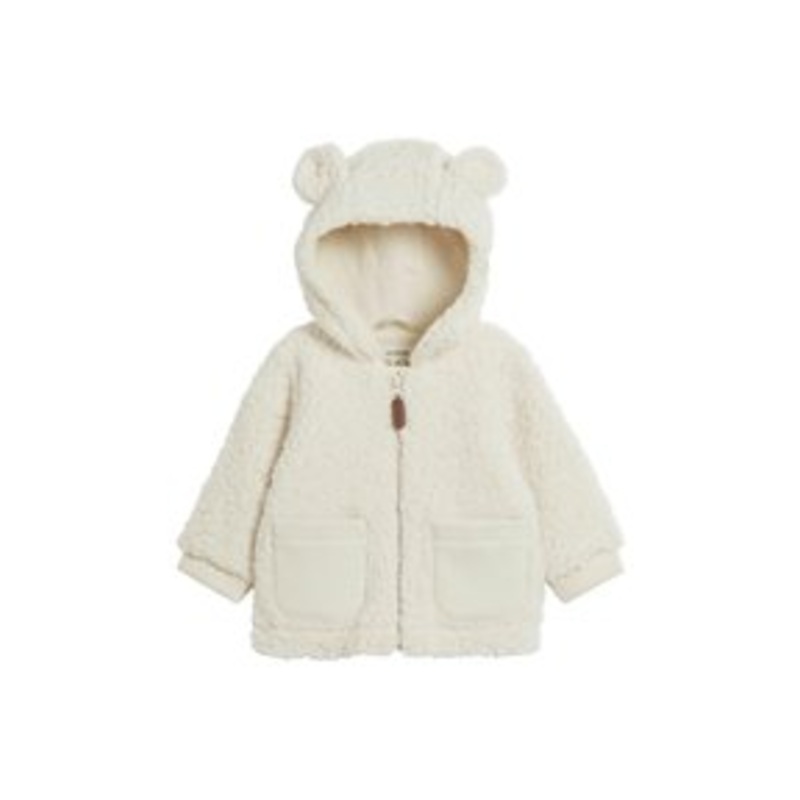 Newbie Fleecejacke – white/wei