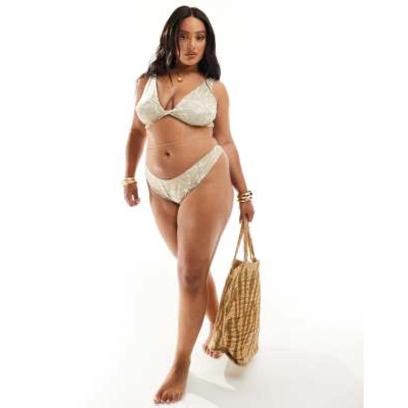 DESIGN Curve bikini in tonal floral