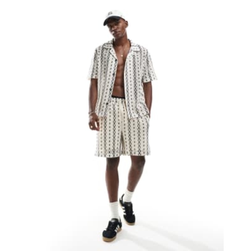 River Island crochet set in ecru pattern