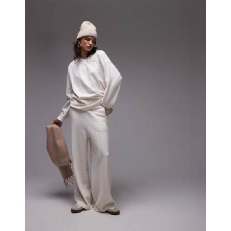 V neck brushed lounge set