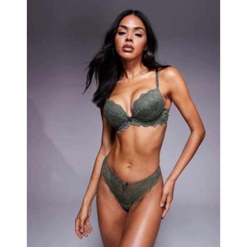 Boux Avenue molly lingerie set in green