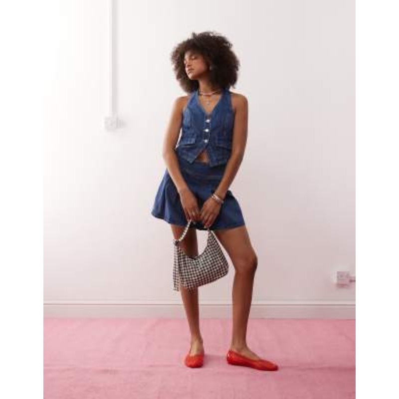 Reclaimed Vintage western denim set in indigo wash