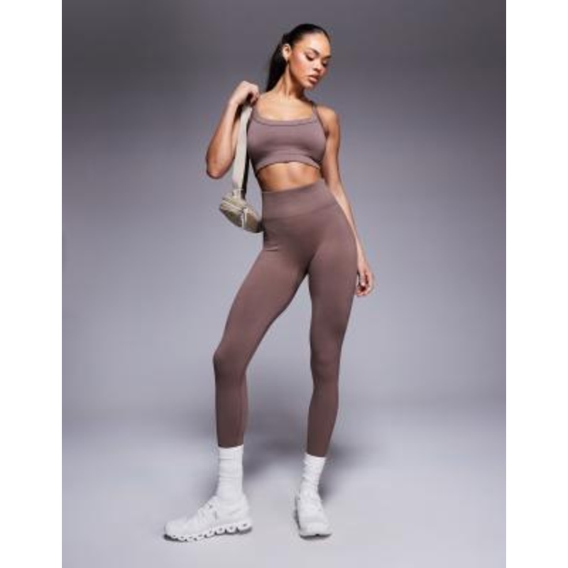 4505 sculpting seamless gym set in milk chocolate