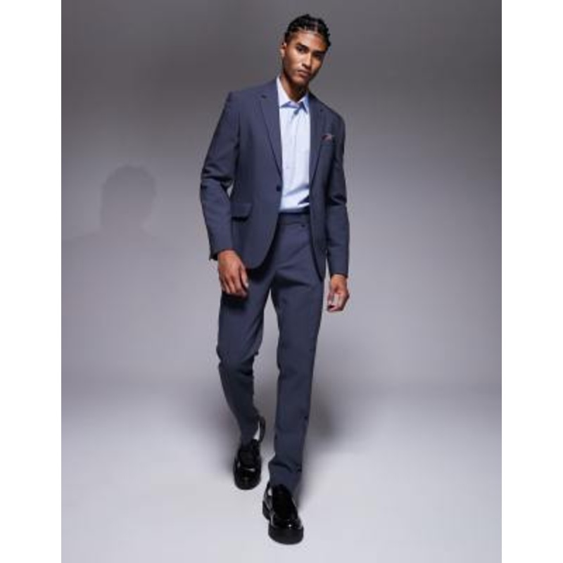 River Island skinny suit set in blue