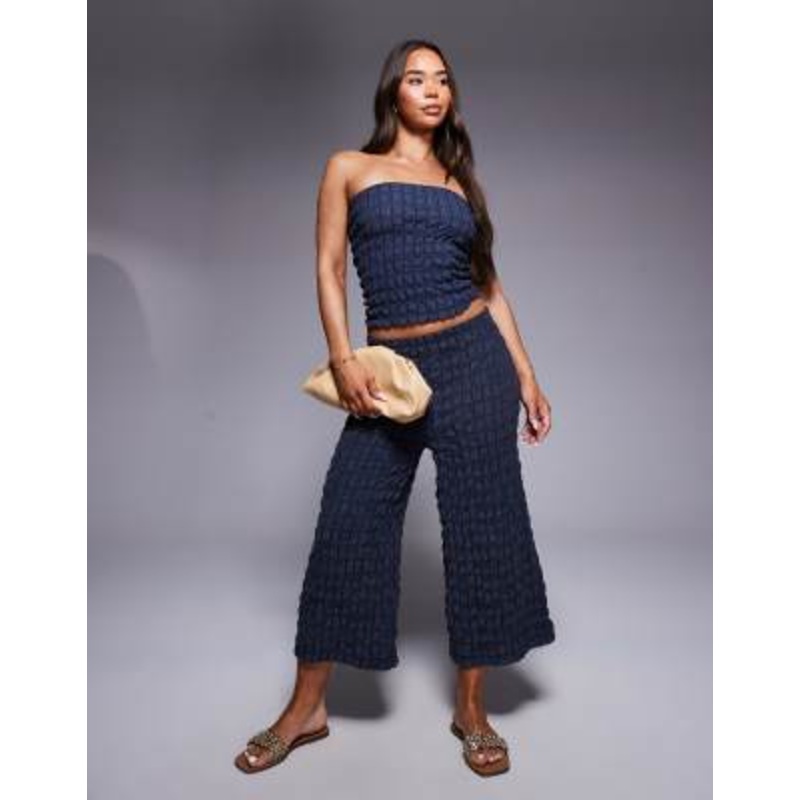 River Island textured set in dark blue
