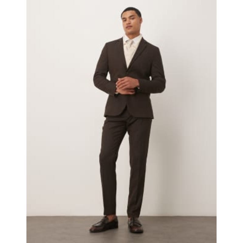 Selected Homme Neil slim fit in brown