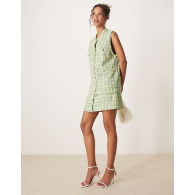 Sister Jane tweed set in green