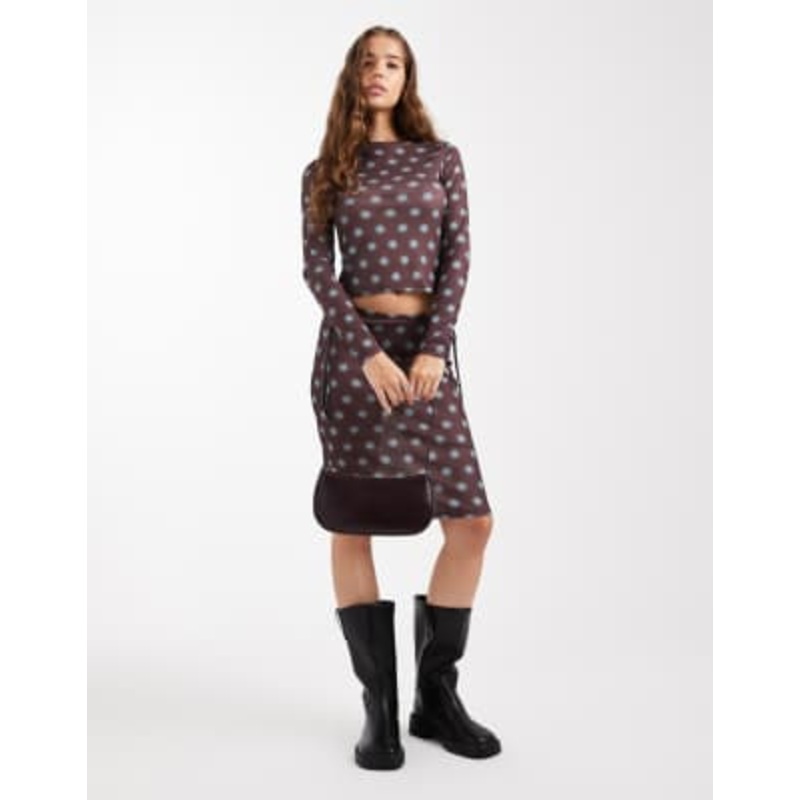 COLLUSION blurred polka dots set