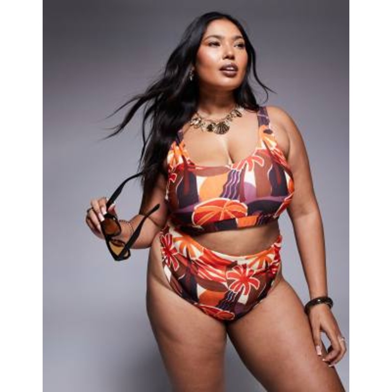 DESIGN Curve Ava bikini set in tropical print