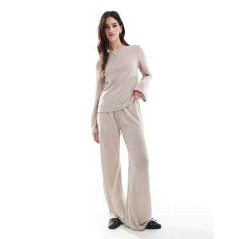 ONLY slouchy set in beige