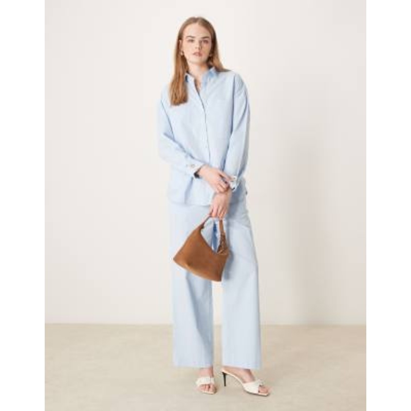 Pretty Lavish relaxed cotton set in blue