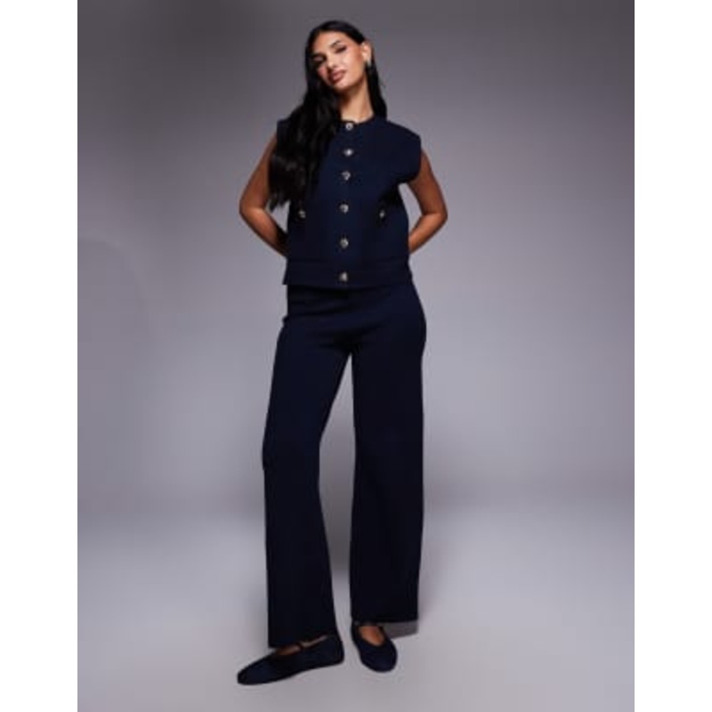 River Island knit set in navy