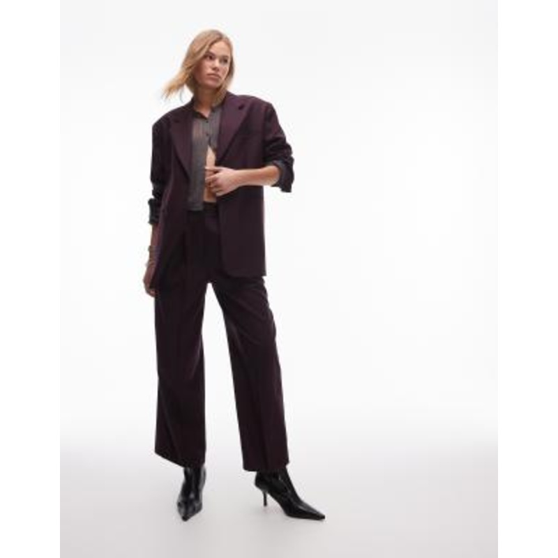 Topshop set in burgundy