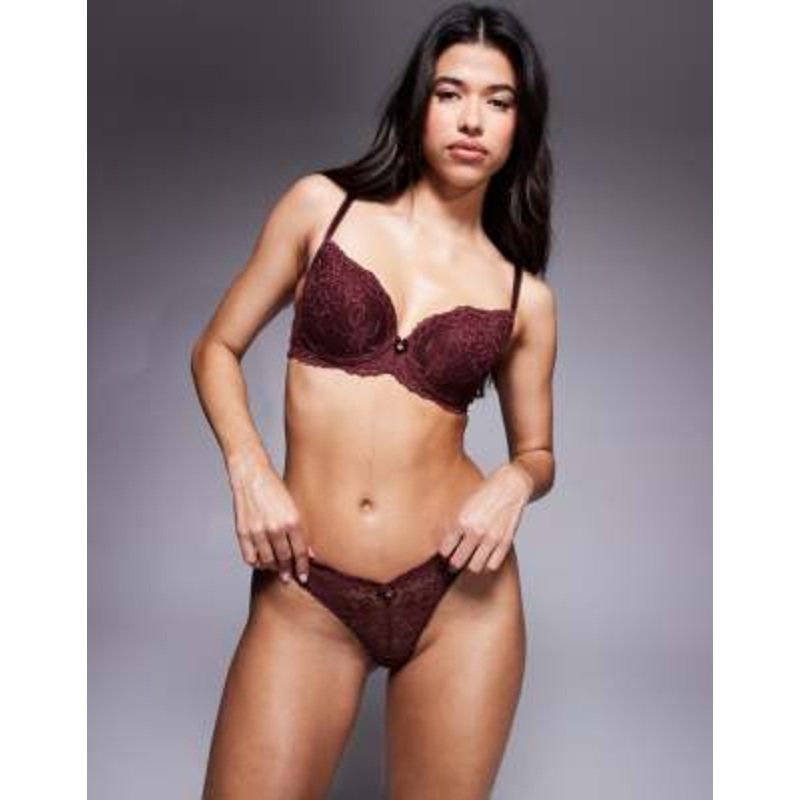 Boux Avenue Billie set in burgundy