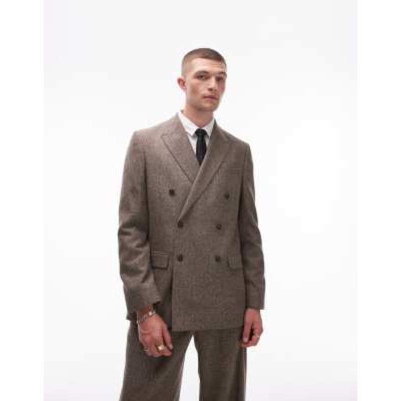 Topman slim suit in black