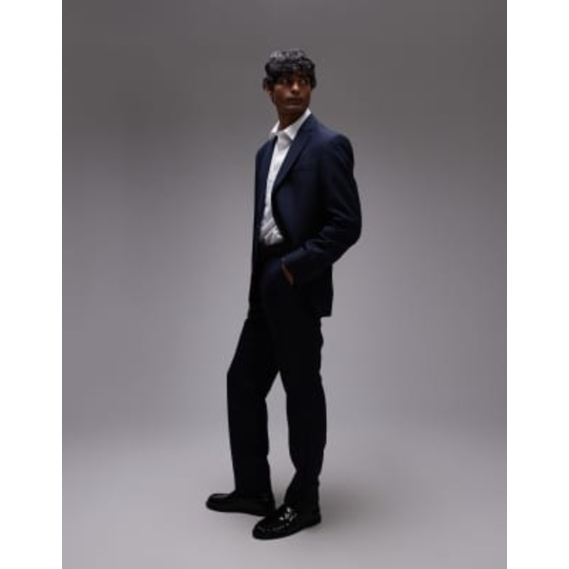 Topman slim suit in navy